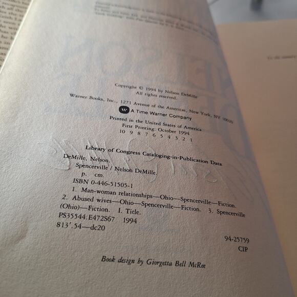 Spencerville by Nelson DeMille (1994, Hardcover) SIGNED - Picture 5 of 6